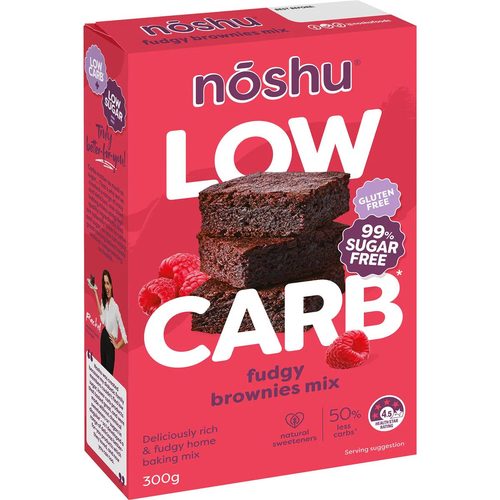 Noshu 99% Sugar Free Fudgy Brownies Mix 300g