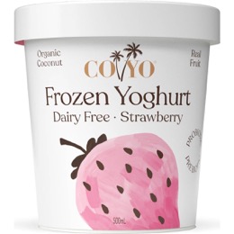 Coyo Dairy Free Frozen Yoghurt Probiotic Strawberry 500mL