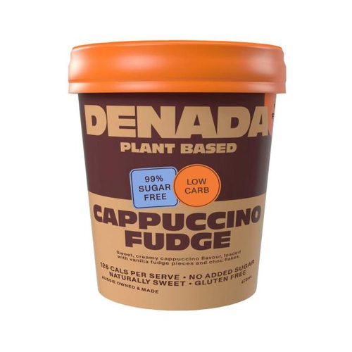 Denada Cappuccino Fudge Plant Based No Added Sugar