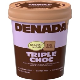 Denada Triple Choc Frozen Dessert Tub 473mL