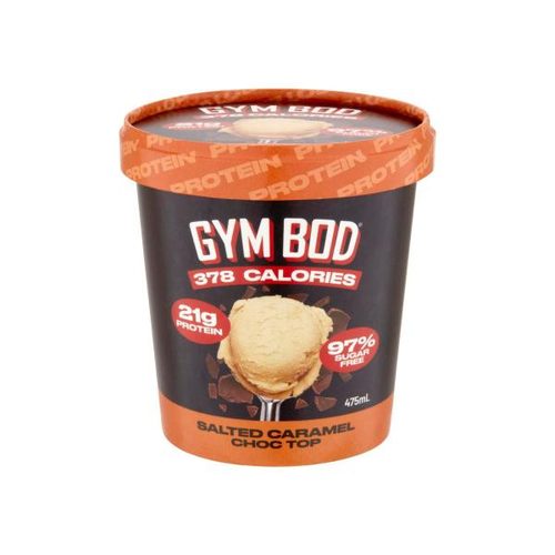 Gym Bod Salted Caramel Choc Top Protein Ice Cream