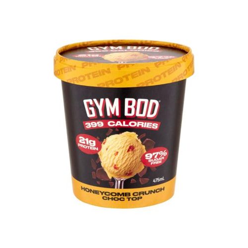 Gym Bod Honeycomb Crunch Choc Top Protein Ice Cream