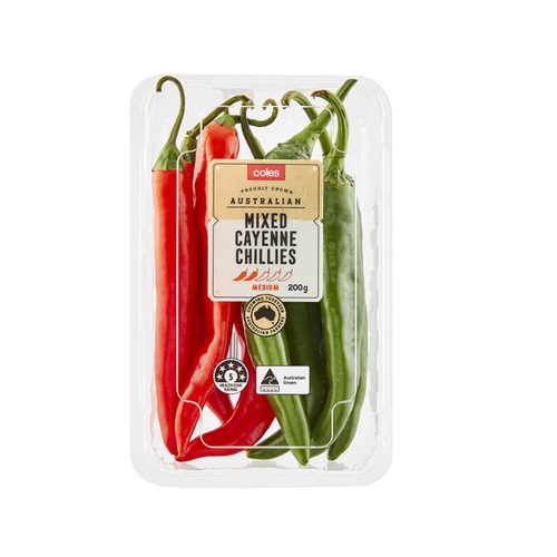 Coles Fresh Chillies Mixed