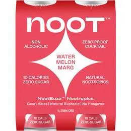 Noot Non Alcoholic Cocktail Watermelon Margarita 250mL x 4 pack