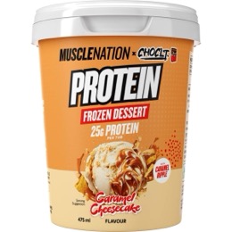 Muscle Nation Protein  Frozen Dessert Caramel Cheesecake 475mL