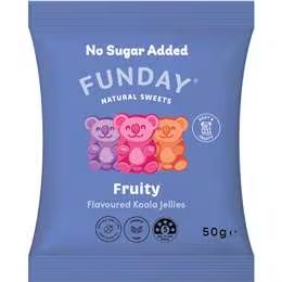 Funday Natural Sweets Fruity Flavoured Koala Jellies 50g
