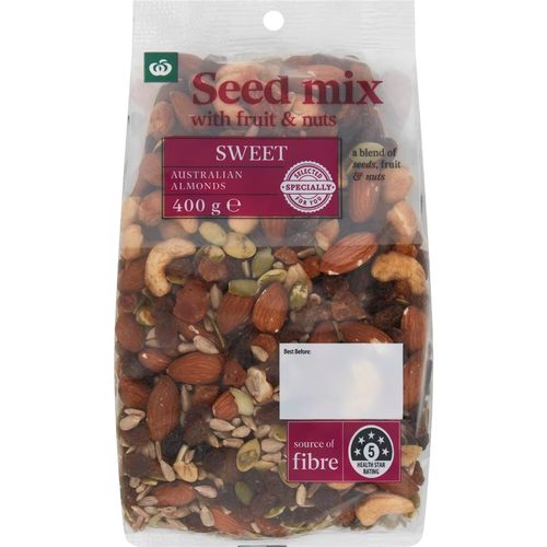 Woolworths Fruit & Nut Snack Seeds 400g