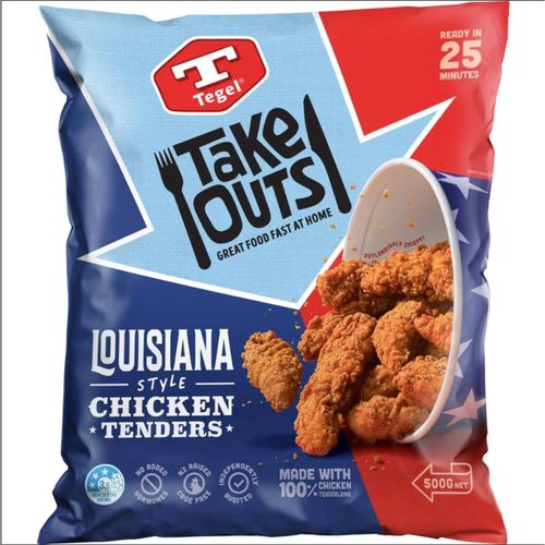 Tegel Take Outs Louisiana Style Chicken Tenders 500g