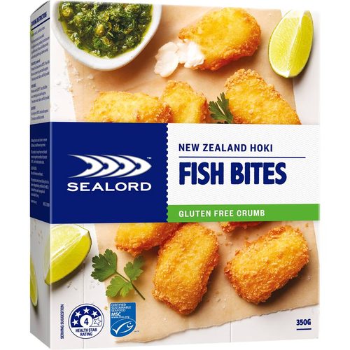 Sealord Gluten Free Hoki Bites Sealord 350g