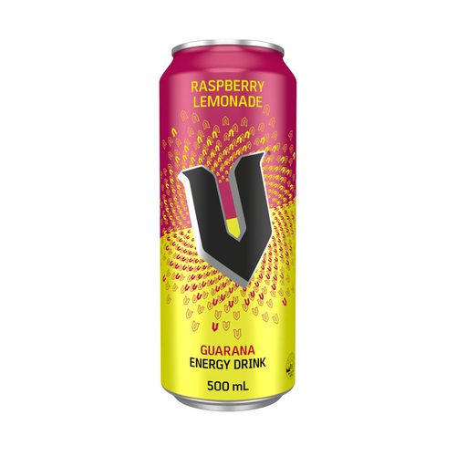 V Energy Drink Can Raspberry