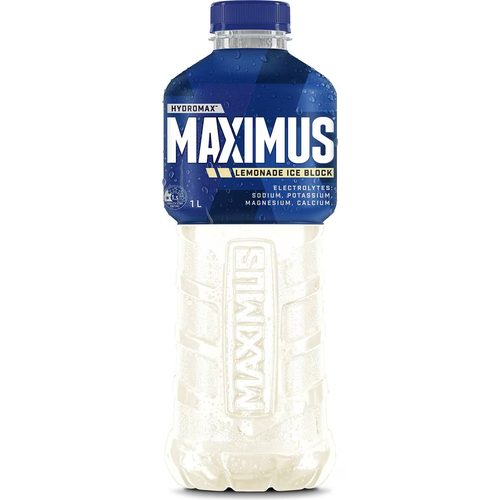 Maximus Lemonade Ice Block Isotonic Sports Drink 1L