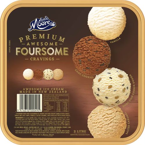 Much Moore Awesome Foursome Cravings Ice Cream Tub 2L
