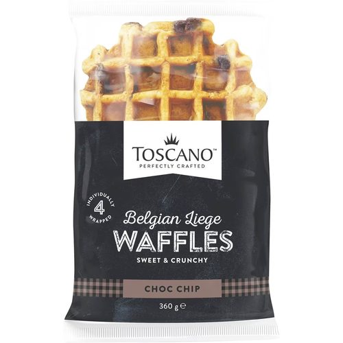 Toscano Waffles Choc Chip 360g