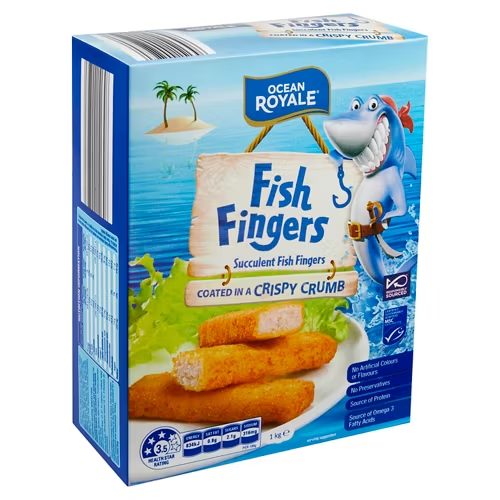 OCEAN ROYALE Fish Fingers 40 Pack 1kg