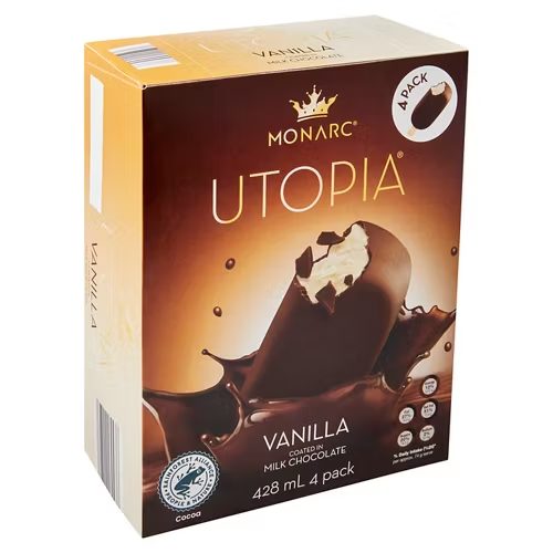 MONARC Utopia Vanilla 4 Pack 428ml