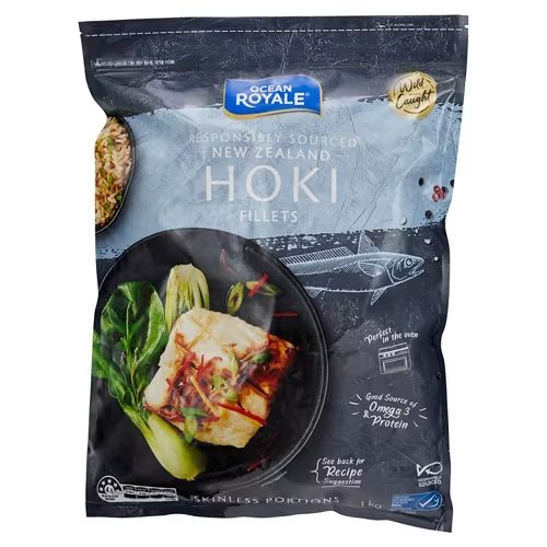 OCEAN ROYALE Hoki Fillets Skinless 1kg