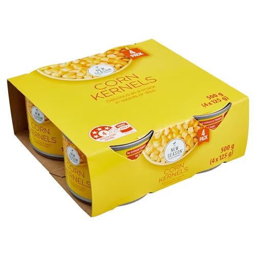 NEW SEASON Corn Kernels 4 x 125g