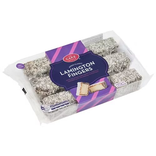 THE CAKE STALL Lamington Fingers 18 Pack 350g
