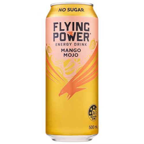 FLYING POWER Mango Mojo No sugar Energy Drink 500ml