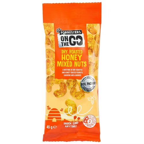 FORRESTERS On The Go Dry Roasted Honey Mixed Nuts 45g