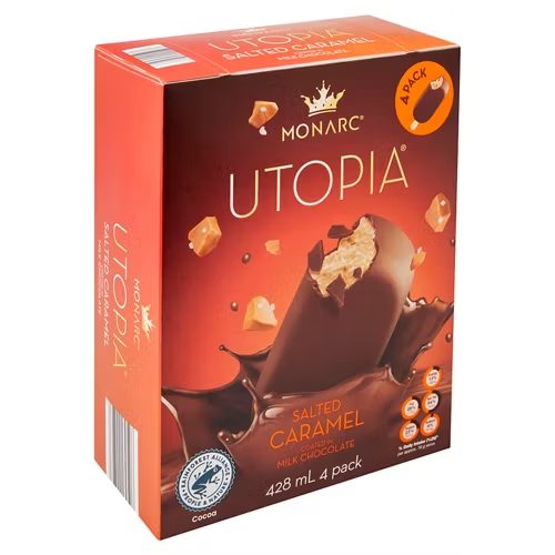 MONARC Utopia Salted Caramel 4 Pack 428ml