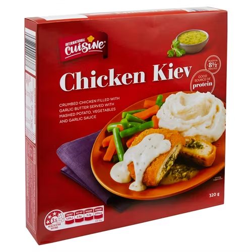 INTERNATIONAL CUISINE Chicken Kiev 320g