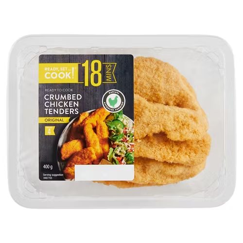 READY, SET…COOK! Crumbed Chicken Tenders 400g