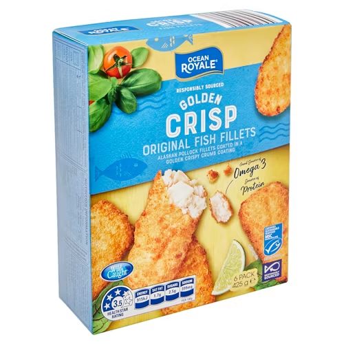 OCEAN ROYALE Golden Crisp Fish Fillets – Original 425g
