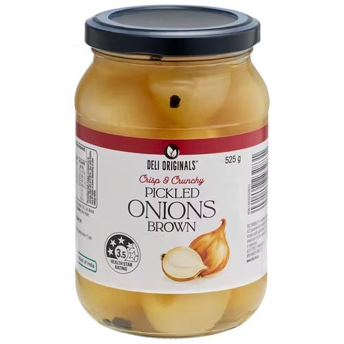DELI ORIGINALS Pickled Brown Onions 525g
