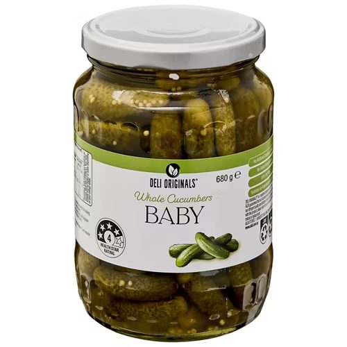 DELI ORIGINALS Baby Cucumbers 680g