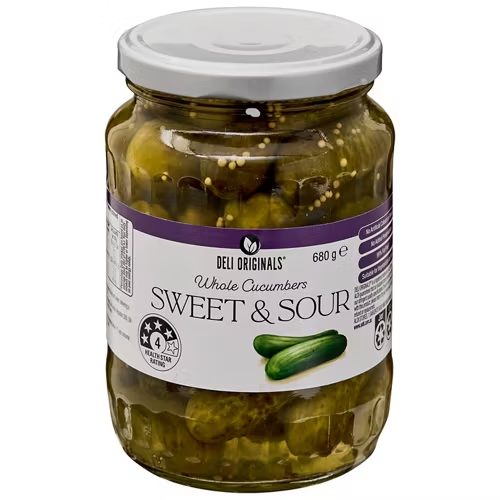 DELI ORIGINALS Sweet & Sour Cucumbers 680g