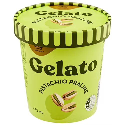 MONARC Pistachio Praline Gelato 475ml