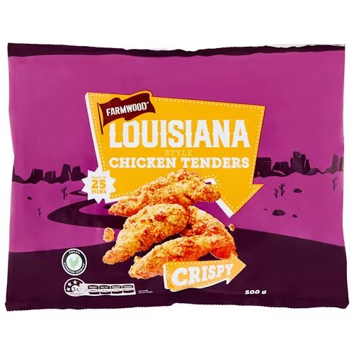 FARMWOOD Louisiana Style Chicken Tenders 500g