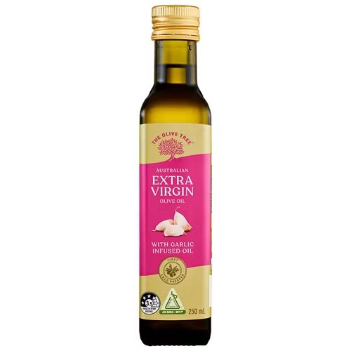 THE OLIVE TREE Australian Extra Virgin Olive Oil with Garlic Infused Oil